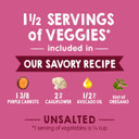 Happy Baby Organics Savory Blends Stage 2 Baby Food, Purple Carrots & Cauliflower With Avocado Oil + Oregano, 4 Ounce Pouch (Pack Of 16) Packaging May Vary