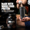 Redcon1 Mre Lite Whole Food Protein Powder, Fudge Brownie - Low Carb & Whey Free Meal Replacement With Animal Protein Blends - Easy To Digest Supplement Made With Mct Oils (30 Servings)