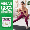 Superfood Protein, Plant-Based Protein Powder  Super Food + Essential Greens  2 Packs Creamy Vanilla (28 Servings)28 Servings (Pack Of 2)