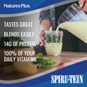 Naturesplus Spiru-Tein Shake - Banana Flavor - 2.4 Lbs, Spirulina Protein Powder - Plant Based Meal Replacement, Vitamins & Minerals For Energy - Vegetarian, Gluten-Free - 32 Servings