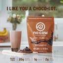 No Cow Vegan Protein Powder, Chocolate, 20G Plant Based Protein, Recyclable Bag, Dairy Free, Soy Free, No Sugar Added, Keto Friendly, Gluten Free, Naturally Sweetened, Non Gmo, Kosher, 1.74 Poundchocolate