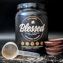 Blessed Vegan Protein Powder - Plant Based Protein Powder Meal Replacement Protein Shake, 23G Of Pea Protein Powder, Dairy Free, Gluten Free, Soy Free, No Sugar Added, 15 Servings (Chocolate Coconut)15 Servings (Pack Of 1)