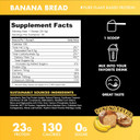 Blessed Vegan Protein Powder - Plant Based Protein Powder Meal Replacement Protein Shake, 23G Of Pea Protein Powder, Dairy Free, Gluten Free, Soy Free, No Sugar Added, 30 Servings (Banana Bread)