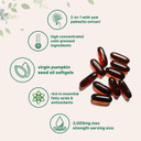 Pumpkin Seed Oil With Saw Palmetto, 3,000Mg Per Serving, 300 Softgels | Cold Pressed, Pure Virgin Oil, Herbal Supplement | Supports Urinary, Bladder & Prostate Health | Non-Gmo