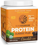 Sunwarrior Vegan Organic Protein Powder Plant-Based | 5 Superfood Quinoa Chia Seed Soy Free Dairy Free Gluten Free Synthetic Free Non-Gmo | Chocolate 15 Servings | Classic Plus15 Servings (Pack Of 1)