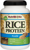 Nutribiotic  Plain Rice Protein, 1 Lb 5 Oz (600G) - Low Carb, Keto-Friendly, Vegan, Raw Protein Powder - Grown & Processed Without Chemicals, Gmos Or Gluten - Easy To Digest & Nutrient-Rich