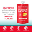 Designer Wellness Protein Smoothie, Real Fruit, 12G Protein, Low Carb, Zero Added Sugar, Gluten-Free, Non-Gmo, No Artificial Colors Or Flavors, Strawberry Banana, 12 Count4.20 Fl Oz (Pack Of 12)