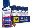 Ensure Complete Nutrition Shake, 30G Of Protein, Meal Replacement Shake, With Nutrients For Immune Health, Chocolate, 10 Fl Oz (Pack Of 24)