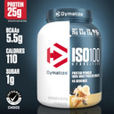 Dymatize ISO 100 Whey Protein Powder with 25g of Hydrolyzed 100% Whey Isolate, Gluten Free, Fast Digesting, Gourmet, 3 Pound, Vanilla, 3 Pound , 48 Oz