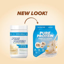 Pure Protein Simple Whey Powder, High Protein, Low Sugar, Gluten Free, French Vanilla, 1.6 Lbs
