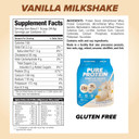 Pure Protein Simple Whey Powder, High Protein, Low Sugar, Gluten Free, French Vanilla, 1.6 Lbs