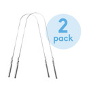 The Humble Co. Tongue Scraper  100% Stainless Steel Tongue Cleaner, For Superior Oral Care, Dental Hygiene And Tongue Cleaning, Helps Eliminate Bad Breath, Bpa Free (2Pk)