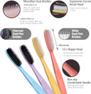 Red By Kiss Gentle Deep Clean Tooth Brush 2X Soft Micro Fiber Brush, Made In Korea 4 Packvalue Set