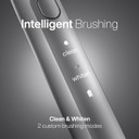 Aquasonic Icon Ada-Accepted Rechargeable Toothbrush | Magnetic Holder & Slim Travel Case | 2 Brushing Modes & Smart Timers | Modern & Convenient (Stone)Stone