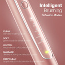 Aquasonic Vibe Series Pro  Ultra-Whitening Power Toothbrush  5 Modes & Smart Timers  Uv Sanitizing Base  Ada Accepted (Satin Rose Gold)Rose Gold