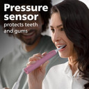 Philips Sonicare 4100 Power Toothbrush, Rechargeable Electric Toothbrush With Pressure Sensor, Deep Pink Hx3681/26Pink
