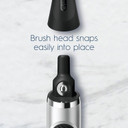 Oral-B Clic Toothbrush, Chrome Black, With 1 Bonus Replacement Brush Head And Magnetic Toothbrush Holderchrome Black