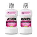 Listerine Sensitivity Mouthwash, Zero Alcohol, Less Intense Formula, for Sensitive Teeth, Bad Breath Treatment, Alcohol Free Mouth Wash for Adults; Fresh Mint Flavor, 500 mL (Pack of 2)16.9 Fl Oz (Pack of 2)