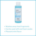 Mckesson Mouthwash, Alcohol-Free, Mint Flavor, 4 Oz, 60 Count