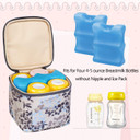 Teamoy Breastmilk Cooler Bag, Baby Bottles Bag For Up To 4 Large 5 Ounce Bottles Without Nipple, Perfect For Working Mom Mother, (Bag Only), Dandeliondandelion