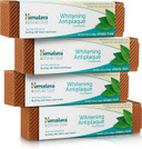 Himalaya Botanique Whitening Complete Care Toothpaste, Teeth Whitening, Fights Plaque, Fluoride Free, No Artificial Flavors, Sls Free, Cruelty Free, Foaming, Simply Mint Flavor, 5.29 Oz, 4 Pack