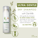 Klorane Dry Shampoo With Oat Milk, For Dark Hair, Natural Tint, All Hair Types, Paraben & Sulfate-Free3.2 Fl Oz (Pack Of 1)