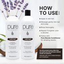 Pure Blends Chestnut Color Depositing Shampoo & Conditioner 33.8 Oz. Brightens And Tones Color Faded Hair Prevent Color Fade & Extend Color Service On Color Treated Hair Semi Permanent Hair Dye