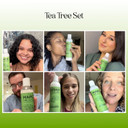 Tea Tree Shampoo And Conditioner Set - Sulfate Free Clarifying Shampoo And Conditioner For Oily Hair & Scalp Care With Australian Tea Tree Oil - Complete Dry Scalp Treatment For Build Up (8 Fl Oz)