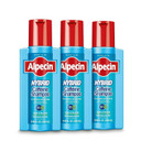 Alpecin Hybrid Caffeine Shampoo For Men With Dry, Itchy, Sensitive Scalps Moisturizes Thinning Hair Natural Hair Growth, 8.45 Fl. Oz., Pack Of 38.45 Fl. Oz (Pack Of 3)