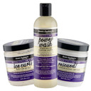 Aunt Jackie'S Grapeseed Collection Perfect Intense Define, Power Wash, Rescued And Ice Curls, Combo Hydrates & Softens With Almond Oil, Marshmallow Root, Purple, Pack Of 3