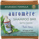 Auromere Ayurvedic Shampoo Bar - Eco Friendly, Handmade, Vegan, Cruelty Free, Natural, Non Gmo, All In One Bar For Soap And Shampoo (4.23 Oz), 1 Pack4.23 Ounce (Pack Of 1)