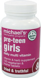 Michael'S Health Naturopathic Programs Pre-Teen Girls - 120 Vegetarian Tablets - Daily Multivitamin For Healthy Growth & Development - Kosher - 60 Servings120 Count (Pack Of 1)