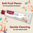 Red Seal Toothpaste For Kids Non Fluoride & No Sls Or Parabens  Mild Banana Peach Bubblegum Low Mint Flavor, Safe To Swallow Cavity Low Abrasive Remineralizing Toothpaste For Children (2 Pack)