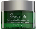 Verdermis Moisturizing Hemp Cream With Hemp Oil, Hyaluronic Acid, Collagen, Omega 3,6 Vitamins, And Peptides. For Optimal Hydration Day And Night 24/7