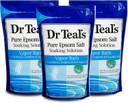 Dr Teal'S Pure Epsom Salt, Vapor Bath With Menthol & Camphor, 2 Lbs (Pack Of 3) (Packaging May Vary)2.00 Pound (Pack Of 3)