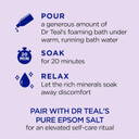 Dr Teal'S Lavender Foaming Bath Gift Set (4 Pack, 34Oz Ea.) - Soothe & Sleep Lavender Formula - Essential Oils Blended With Pure Epsom Salt Eases Aches & Pains, Promotes A Better Nights Sleep