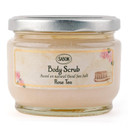 Sabon Body Scrub  Rose Tea | Exfoliating Dead Sea Salt Body Scrub | Bergamot, White Rose, Jasmine | For All Skin Types | 11.3 Oz