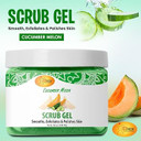 Spa Redi  Exfoliating Scrub Pumice Gel, Cucumber Melon, 16 Oz - Manicure, Pedicure And Body Exfoliator Infused With Hyaluronic Acid, Amino Acids, Panthenol And Comfrey Extract