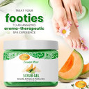 Spa Redi  Exfoliating Scrub Pumice Gel, Cucumber Melon, 16 Oz - Manicure, Pedicure And Body Exfoliator Infused With Hyaluronic Acid, Amino Acids, Panthenol And Comfrey Extract