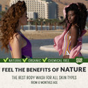 Ecolove - Natural Moisturizing Body Wash For Dry Skin - With Organic Cucumber - No Sls Or Parabens - Vegan And Cruelty-Free Shower Gel, 17.6 Oz