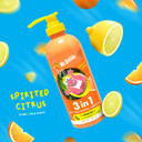 Mr. Bubble Spirited Citrus 3-In-1 Body Wash, Shampoo & Conditioner Plus Vitamin C Strengthen And Renew Hair And Body 3-Pack