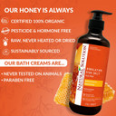 Natural Solution Body Wash, Nutrition & Protection Natural Honey, Dual Intensive Repair, Daily Care For Dry Skin, Deep Conditioning Shower Gel, 17 Fl Oz