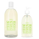 Compagnie De Provence Savon De Marseille Extra Pure Liquid Soap - Fresh Verbena - 16.9 Fl Oz Glass Pump Bottle And 33.8 Fl Oz Plastic Bottle Refillgift Set