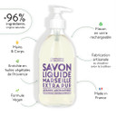 Compagnie De Provence Savon De Marseille Extra Pure Liquid Soap - Olive Wood - 33.8 Fl Oz Plastic Bottle Refill