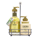 Fruits & Passion [Cucina] - Hand Care Duo Caddy Gift Set | Liquid Hand Soap Wash (5.1 Oz) With Hand Cream Lotion (6.8 Oz) (Coriander & Olive)