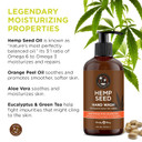 Hemp Seed Hand Wash, Eucalyptus & Tea Scent - 8 Fl Oz - Cleans & Moisturizes Skin - With Hemp Seed Oil, Aloe Vera & Orange Peel Oil - Vegan, Cruelty Free Hemp Seed Hand Wash, Eucalyptus & Tea Scent - 8 Fl Oz - Cleans & Moisturizes Skin - With Hemp Seed Oil, Aloe Vera & Orange Peel Oil - Vegan, Cruelty Free