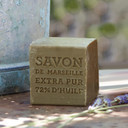 Compagnie De Provence Savon Marseille Olive Soap Cube - 400 Grams - Made In France