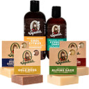 Dr. Squatch Men'S Bar Soap Ocean Expanded Pack: Men'S Natural Bar Soap: Bay Rum Bar Soap, Gold Moss, Deep Sea Goat'S Milk, Alpine Sage, And Cypress And Citrus Hair Care Shampoo And Conditioner