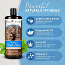 Dr. Woods Raw Moisturizing Black Peppermint Soap with Organic Shea Butter, 32 Ounce