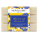 Olivia Care Lemon Bar Soap 3 Pack Natural, Organic - Infused With Amazing Citrus Lemon Essential Oil - Clean Energize Mind Body.- Moisturize, Hydrate - Makes Skin Soft & Silky - 3 X 5 Oz